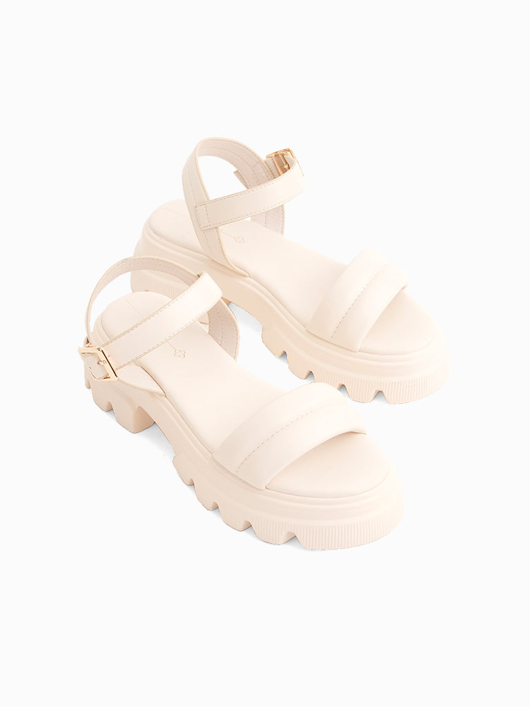 Almond Flatform Sandals