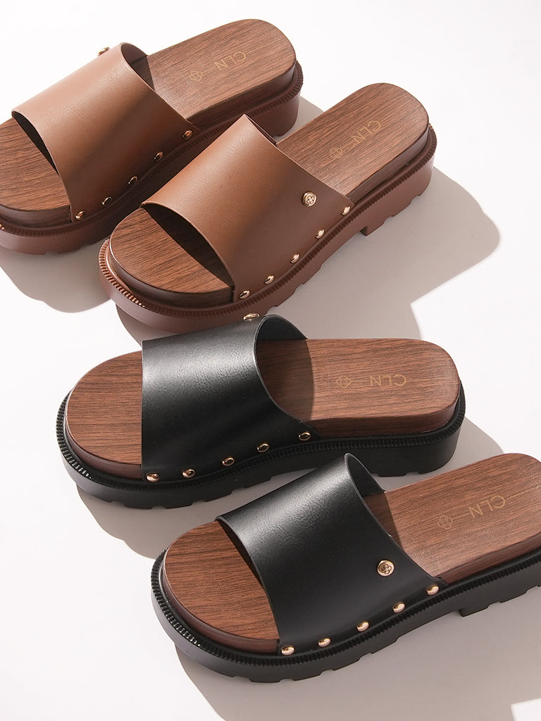 Avery Heeled Slides