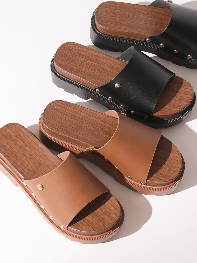 Avery Heeled Slides