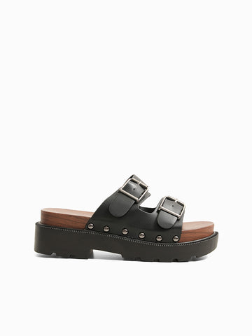 Barbara Heeled Slides