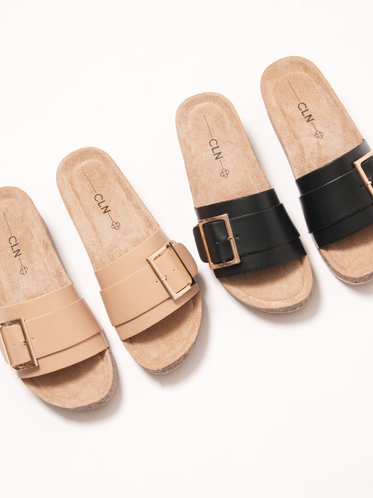 Irina Flatform Slides