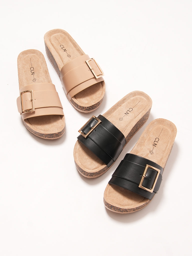 Irina Flatform Slides